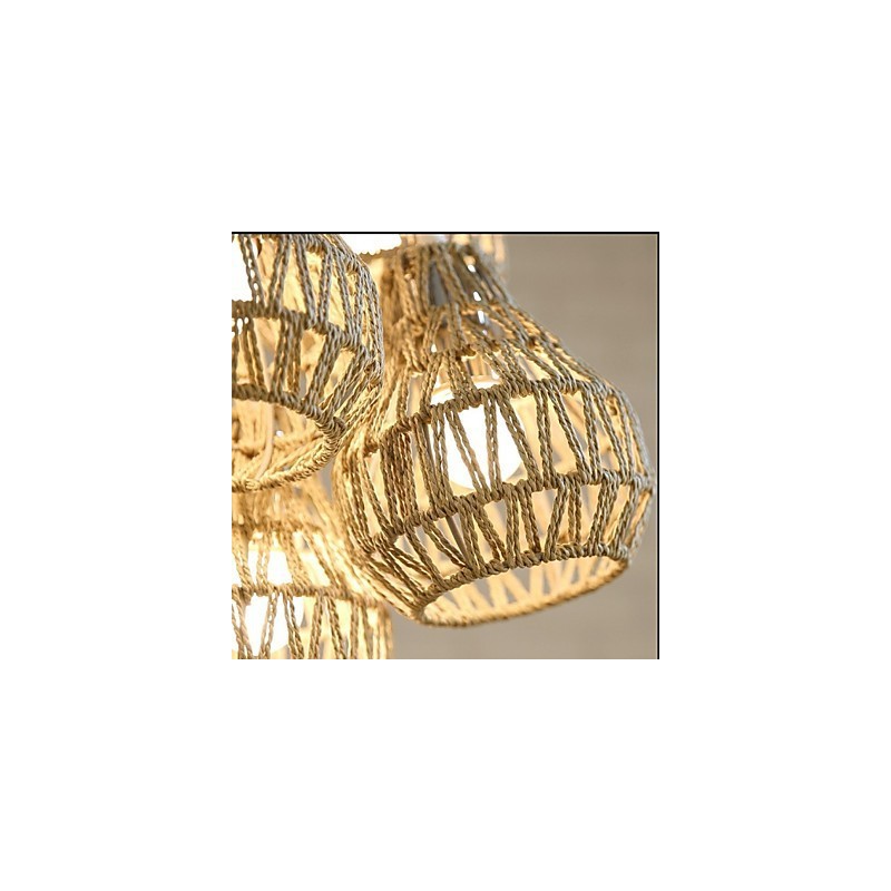 Cage Rope Creative RETRO Art 5 Head Chandelier