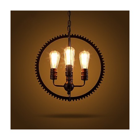 Creative Retro Pendant Lamps American country wrought iron Chandelier