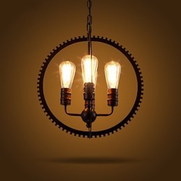 Creative Retro Pendant Lamps American country wrought iron Chandelier