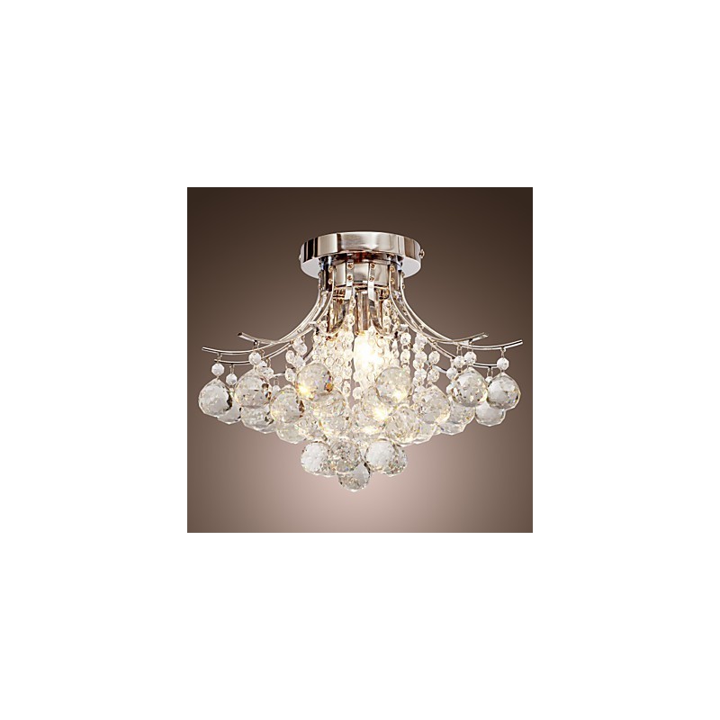 Chandelier Modern Crystal 3 Lights