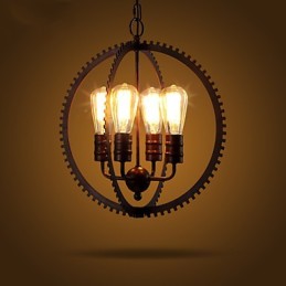 Creative Retro Pendant Lamps American country wrought iron Chandelier
