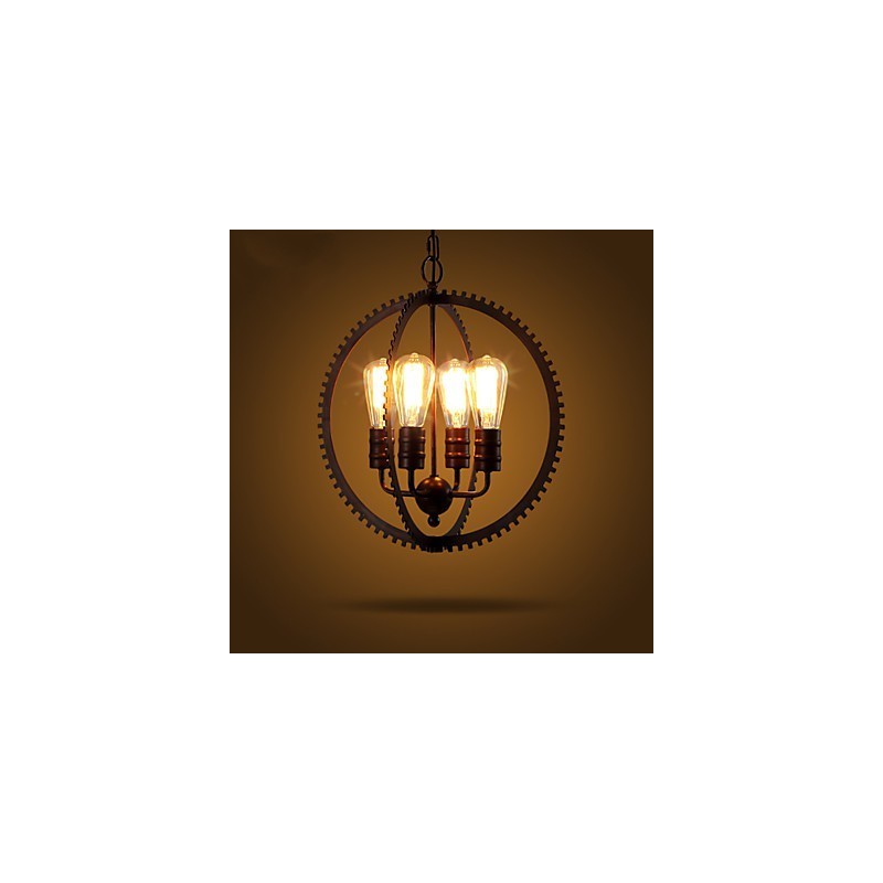 Creative Retro Pendant Lamps American country wrought iron Chandelier