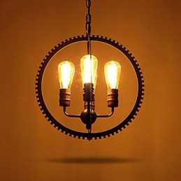 Creative Retro Pendant Lamps American country wrought iron Chandelier