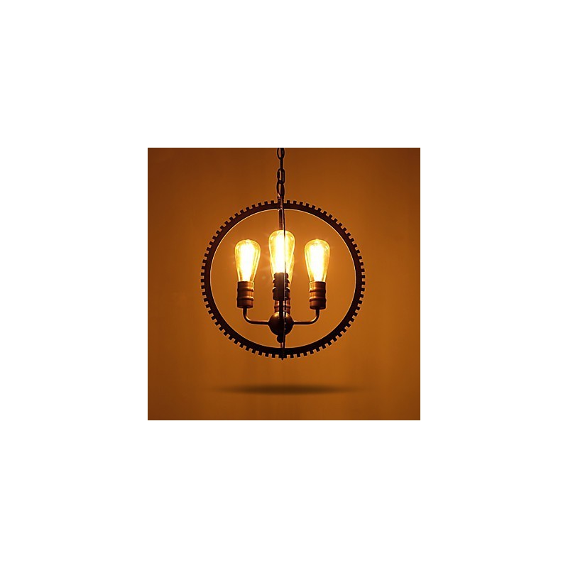 Creative Retro Pendant Lamps American country wrought iron Chandelier