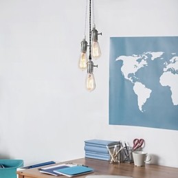 Traditional Classic Vintage Mini Style Metal Pendant Light