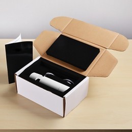 GE 05032 8W 136mm 1 Light Mini Pendant light Powdered White with Aluminium