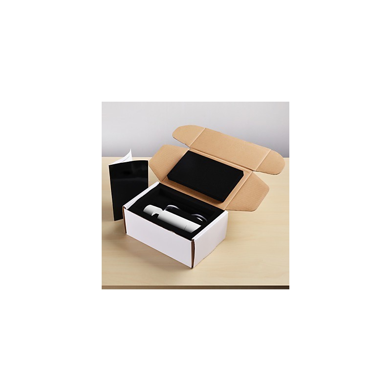 GE 05032 8W 136mm 1 Light Mini Pendant light Powdered White with Aluminium