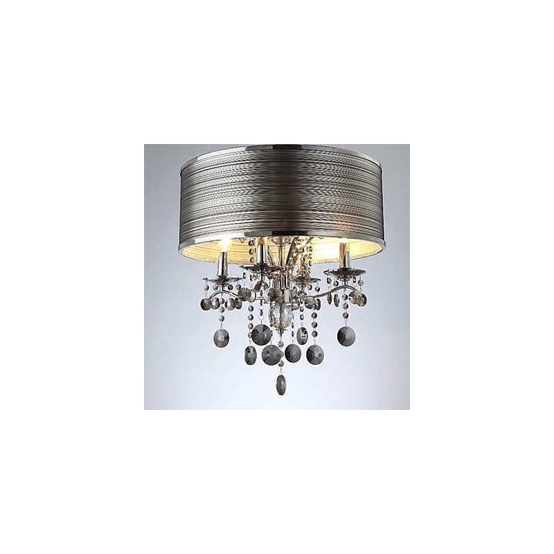 Modern Contemporary Crystal Metal Pendant Light