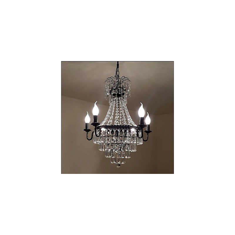 American Country Retro Candle Crystal Lamp
