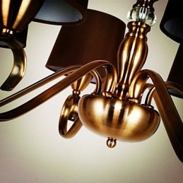 Rustic Lodge Vintage Mini Style Electroplated Metal Chandelier