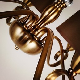 Rustic Lodge Vintage Mini Style Electroplated Metal Chandelier