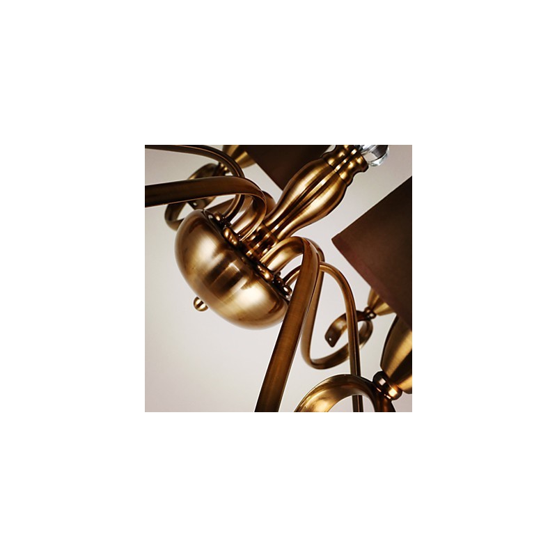 Rustic Lodge Vintage Mini Style Electroplated Metal Chandelier