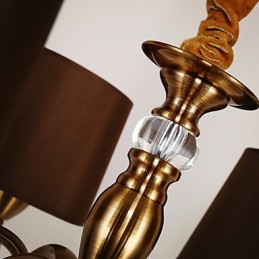 Rustic Lodge Vintage Mini Style Electroplated Metal Chandelier