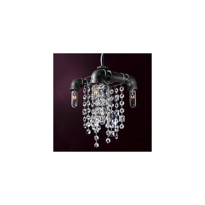 North American Style Characteristic 5 Light Pendant In Pipe Design