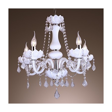 Modern European style luxury jade crystal glass chandelier
