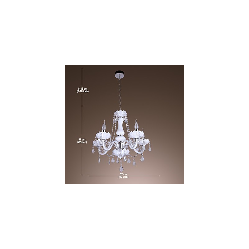 Modern European style luxury jade crystal glass chandelier