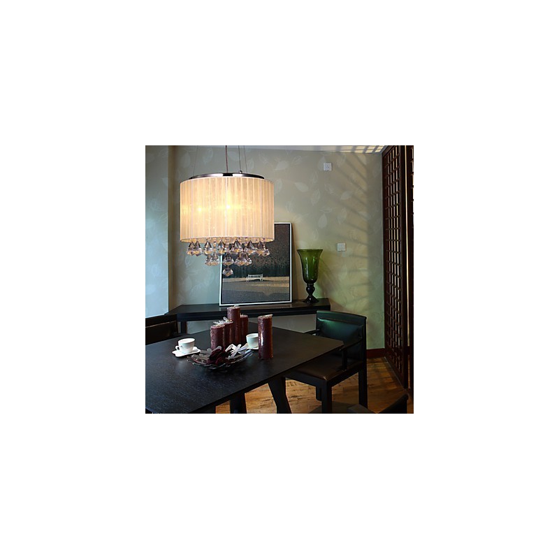 Elegant Crystal Pendant Light with 4 Lights