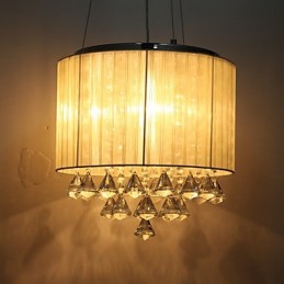 Elegant Crystal Pendant Light with 4 Lights