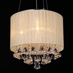 Elegant Crystal Pendant Light with 4 Lights