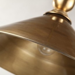 Pure Brass Pendant Light Mini Style Traditional Classic Metal