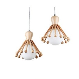 Garden Wooden Chandelier Simple Nordic Wood Chandelier 2