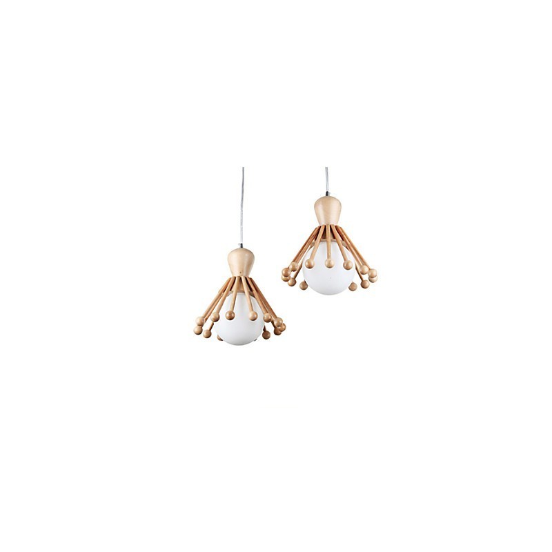 Garden Wooden Chandelier Simple Nordic Wood Chandelier 2
