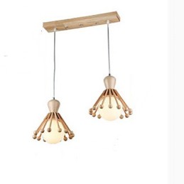Garden Wooden Chandelier Simple Nordic Wood Chandelier 2