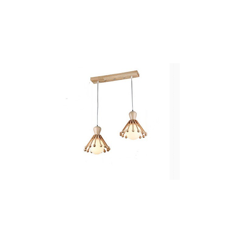 Garden Wooden Chandelier Simple Nordic Wood Chandelier 2
