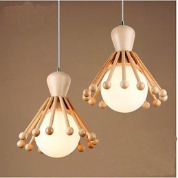 Garden Wooden Chandelier Simple Nordic Wood Chandelier 2