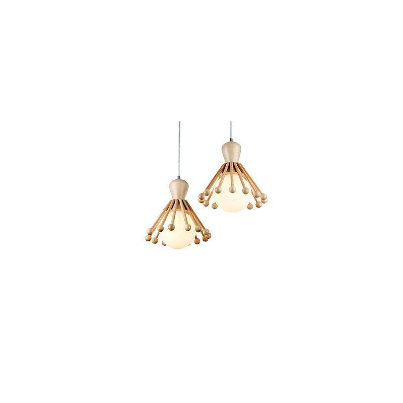 Garden Wooden Chandelier Simple Nordic Wood Chandelier 2