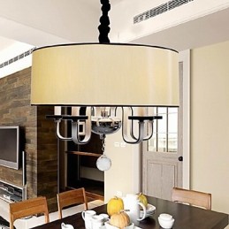 Modern Contemporary Crystal Chrome Metal Pendant Light