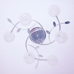 Modern Contemporary Crystal Electroplated Flush Mount