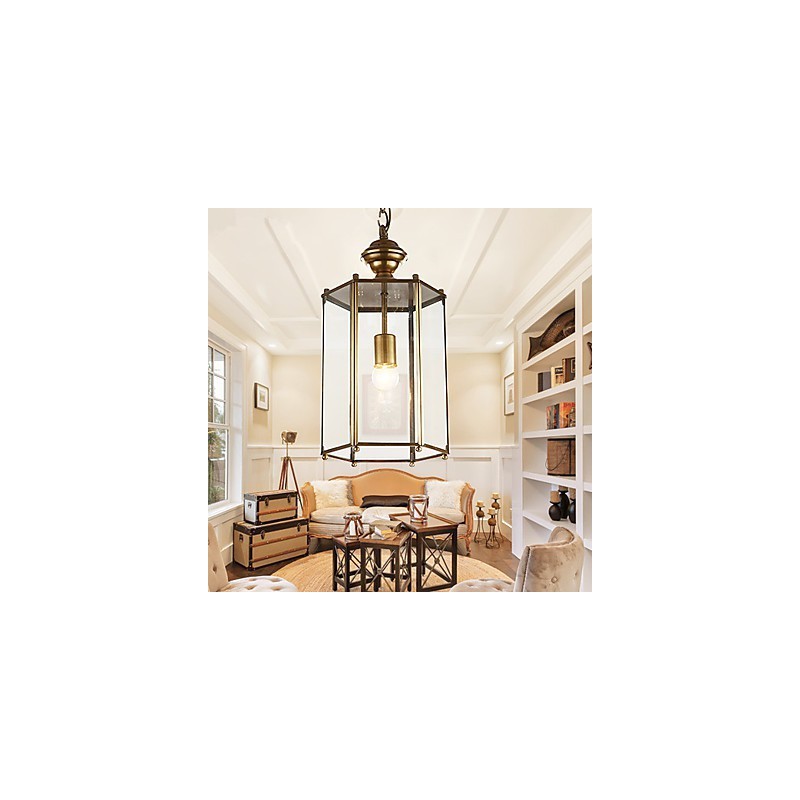 Pendant Lights Crystal Mini Style Traditional Classic Metal