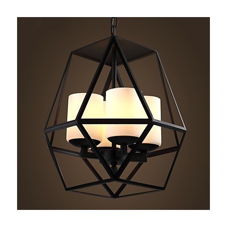 Top level Americange Vintage black Iron Lamp Modern Chandelier Chandelier 4 lights