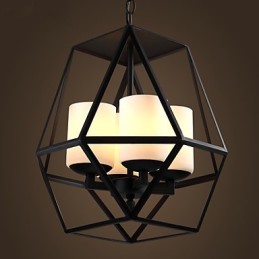 Top level Americange Vintage black Iron Lamp Modern Chandelier Chandelier 4 lights