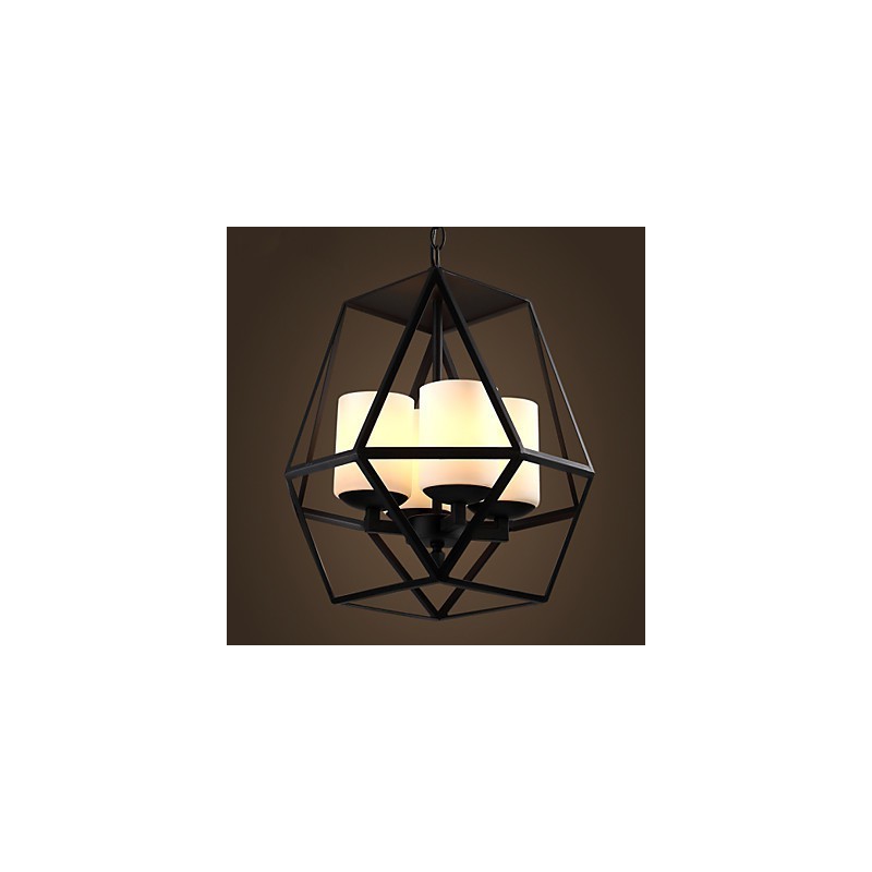 Top level Americange Vintage black Iron Lamp Modern Chandelier Chandelier 4 lights