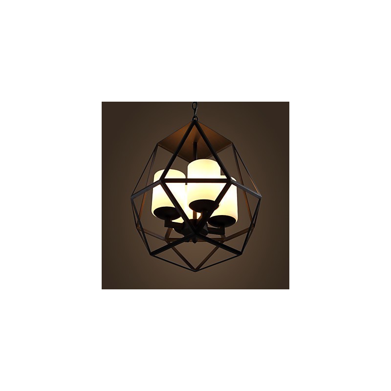 Top level Americange Vintage black Iron Lamp Modern Chandelier Chandelier 4 lights