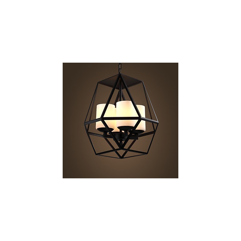 Top level Americange Vintage black Iron Lamp Modern Chandelier Chandelier 4 lights