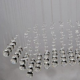 Traditional Classic Crystal Chrome Metal Flush Mount