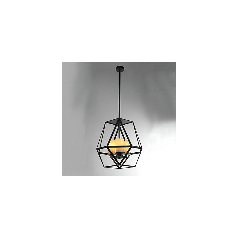Country Mini Style Painting Metal Pendant Light