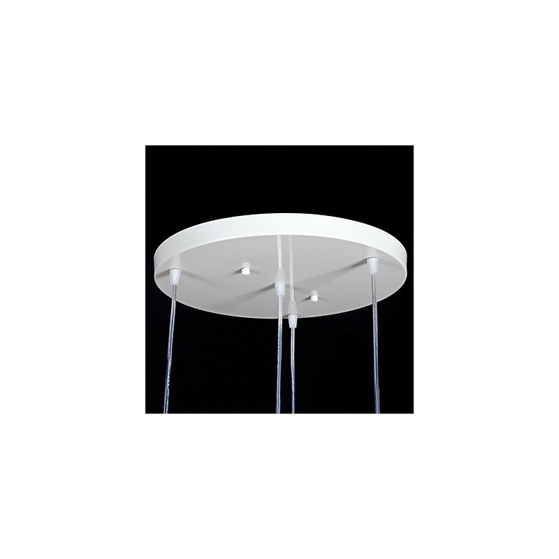 White Pendant Four Lights Pattern Glass Shade Hand Gilt European Retro Classic