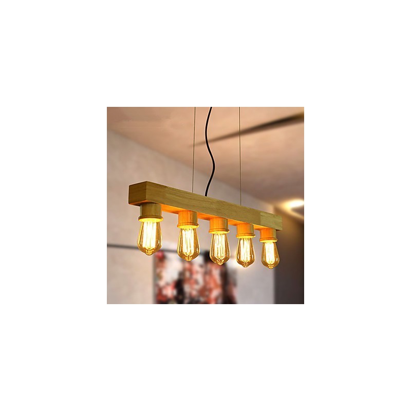 Pendant Lights Country Wood Bamboo
