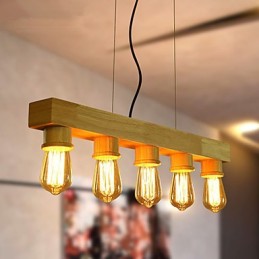 Pendant Lights Country Wood Bamboo