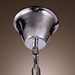 Modern Contemporary Crystal Mini Style Electroplated Metal Pendant Light