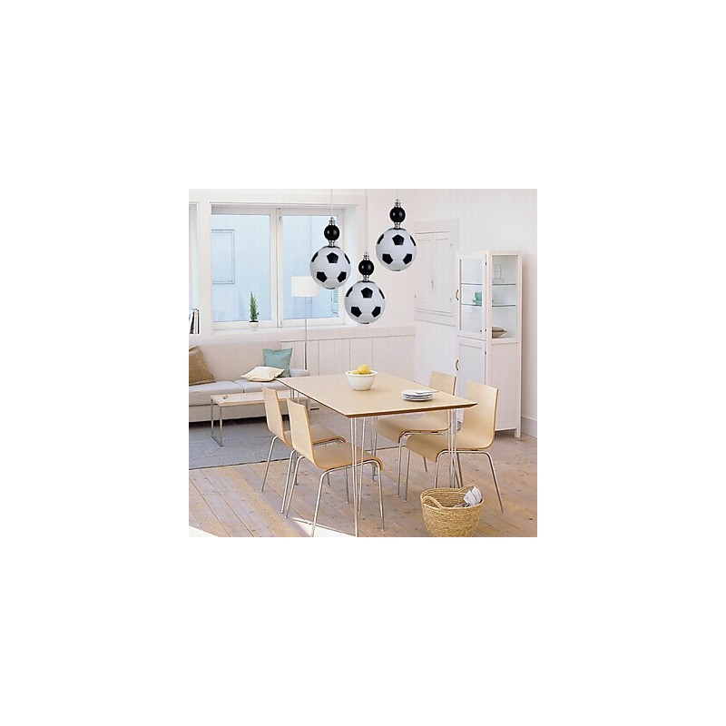 Classic Modern Football Round Pendant Light 3 Lights