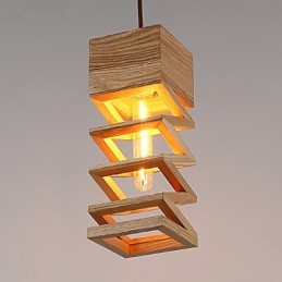 Pendant Lights Country Wood Bamboo