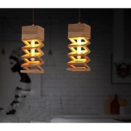 Pendant Lights Country Wood Bamboo
