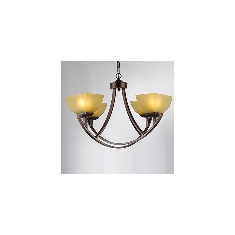 Chandelier 4 Lights Traditional Classic Vintage Metal