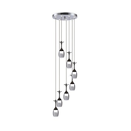 Modern Pendant Light 7 Lights Integrated Bulbs Included Stair Light