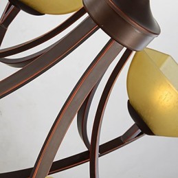 Chandelier 4 Lights Traditional Classic Vintage Metal